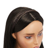 Fishtail Braid Headband for Women, Medium Brown Synthetic Hair