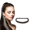 Fishtail Braid Headband for Women, Medium Brown Synthetic Hair