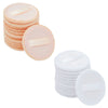 24 Pack Round Makeup Puffs for Powder, Blush, Bronzer, Highlight (2.7 In, Beige and White)