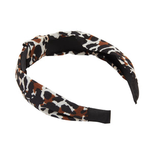 Velvet, Satin, and Animal Print Twisted Knot Headbands for Women, Hair Accessories (10 Pack)