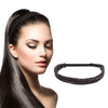 Fishtail Braid Headband, Black Synthetic Hair Extension (1 Piece)