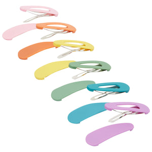 24-Pack 2.4-Inch Snap Hair Clips for Women (Assorted Rainbow Colors)