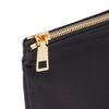 3 Piece Black Makeup Bag Set for Women, Nylon Zipper Cosmetic Pouch Organizers for Travel, Toiletries (3 Sizes)