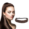 Chocolate Brown Fishtail Braid Headband, Braided Headbands for Women