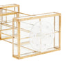 Rotating Glass Makeup Organizer for Vanity, Dresser, Cosmetic Storage (11x5x7 In)