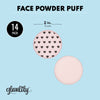 14 Pack Heart Print Makeup Cushion Puff, Cosmetic Sponge Pads for Face Powder & Foundation (2 in)