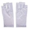 Fingerless UV Light Gloves for Gel Manicures, Sun Protection (2 Colors, 2 Pairs)