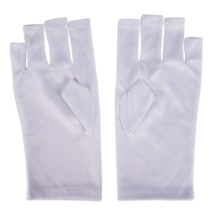 Fingerless UV Light Gloves for Gel Manicures, Sun Protection (2 Colors, 2 Pairs)