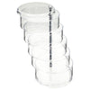 5 Tier Plastic Jewelry Organizer, Hair Tie Accessories Container for Bathroom (4.5 x 8.5 In)