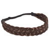 Chocolate Brown Fishtail Braid Headband, Braided Headbands for Women