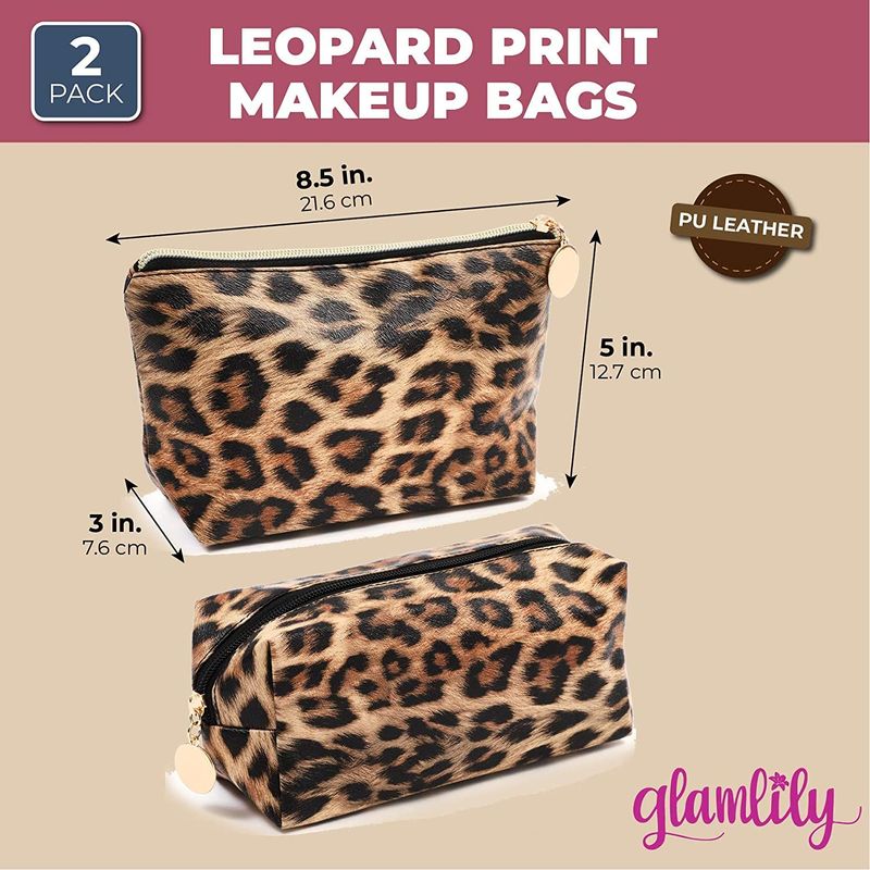 Multi-Purpose Makeup Case Small / Leopard Pattern