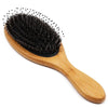 Boar Bristle Hair Brushes with Bamboo Handles (2 Pack)