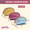 Leopard Print Makeup Bag in 3 Colors (9 x 3 In, 3 Pack)
