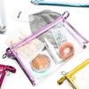 Waterproof Cosmetic Bags, Transparent Makeup Pouches (9.5 x 6 In, 5 Pack)