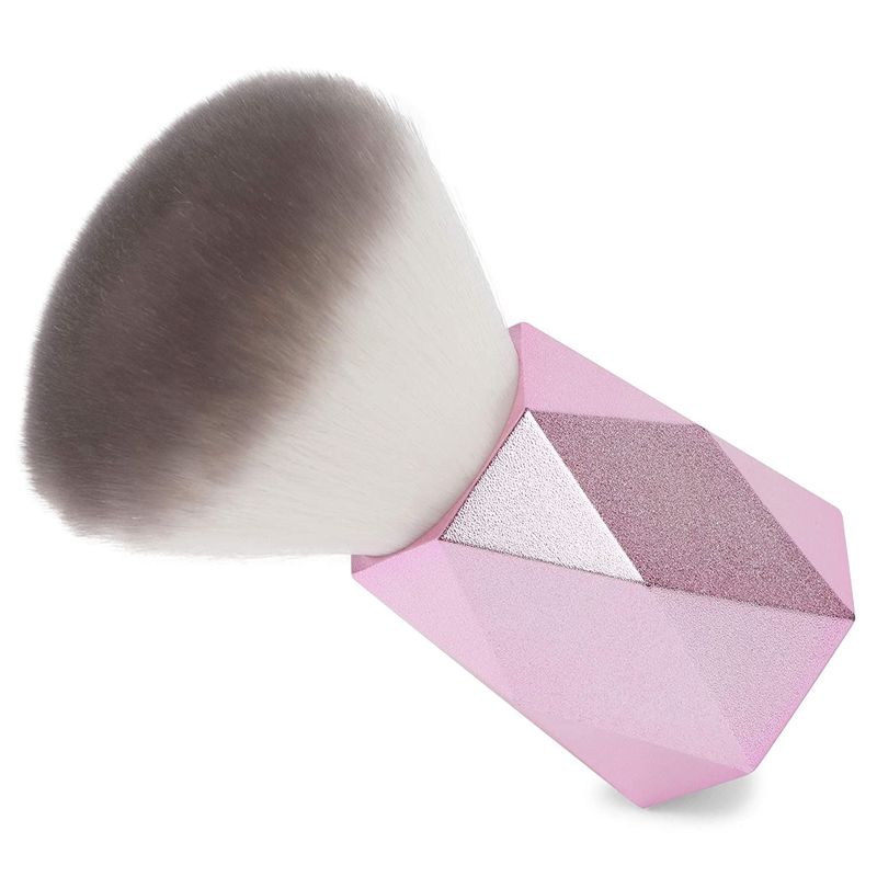 Large Kabuki Powder Makeup Brush for Cosmetics (Pink, 2 x 4.4 In)