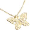 Glamlily Layered Gold Butterfly Necklace and Bracelet Set, Jewelry for Women (2 Pieces)