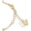 Glamlily Layered Gold Butterfly Necklace and Bracelet Set, Jewelry for Women (2 Pieces)