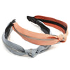 Top Knot Fashion Headbands, Zipper Design (Blue and Peach, 2 Pack)