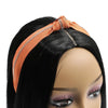 Top Knot Fashion Headband with Zipper (Yellow and Orange, 2 Pack)