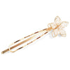 Bobby Pins Decorative with Pearls and Beads, Gold (12 Pack)