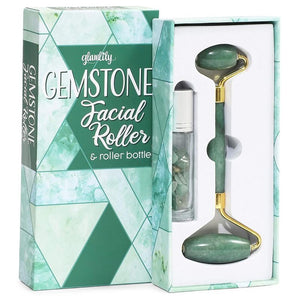 Jade Facial Roller with Essential Oil Bottle (2 Pieces)