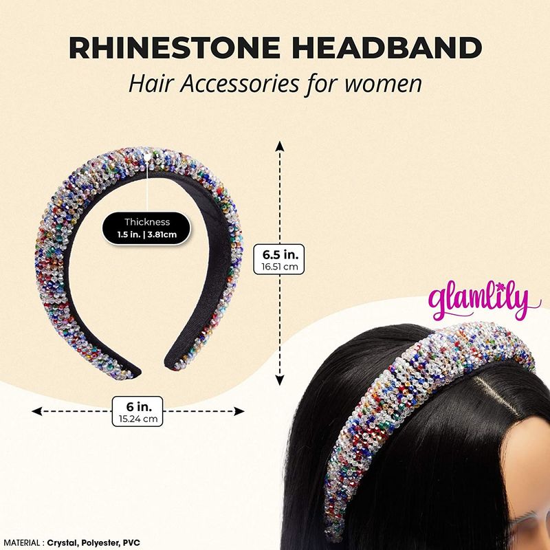 Glamlily 4 Pack Velvet Braided Headbands for Women, Wide, Non-Slip Padded  Hair Accessories (4 Colors)