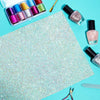 Glitter Nail Art Mat, Hand Rest for Salon Manicure (15.8 x 9.5 x 0.1 In)