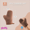 Self Tanning Mitt Applicator (Brown, 6.3 x 8 In, 2 Pack)
