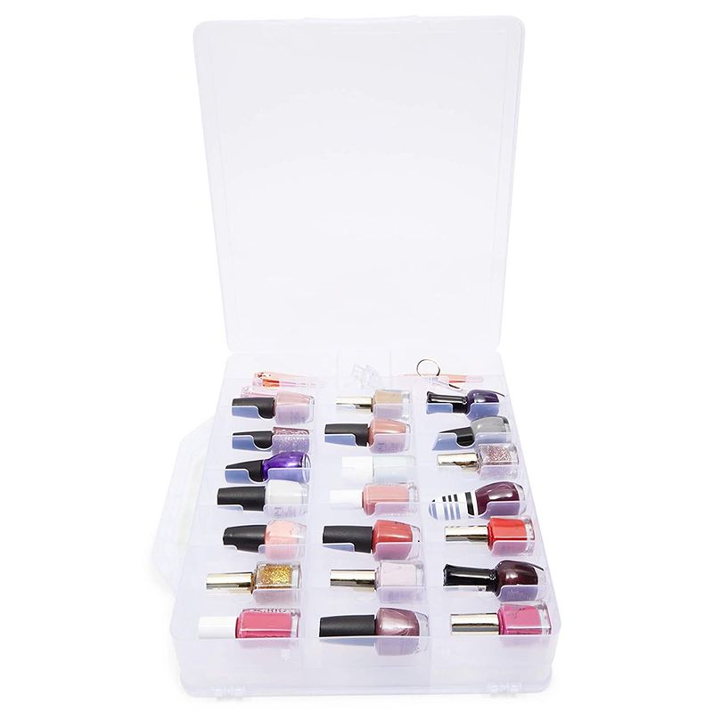 Organizer Case Extra Large Holder Hold 56 Bottles (15ml/0.5 fl.oz) Large  Capacity for Nail Polish Nail Lamp Nail Art Accessories 4 in 1 Removable  Storage Bags