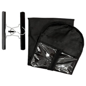 Hair Extension Set with 3 Holders and 3 Storage Bags (Black, 3 Pack, 6 Pieces)