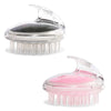 Hair Scalp Massager Shampoo Brush for Shower (Black, Pink, 2 Pack)