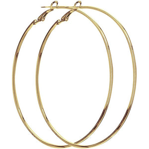 Hoop Earrings Set for Women (Gold, Silver, 24 Pairs)