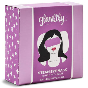 Steam Eye Masks, Single Use, Warming for Home Spa (Cotton, Purple, 10 Pack)