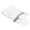 Reusable Bamboo Cotton Cloth Makeup Remover Pads for Eyes & Face with Laundry Bag (3.15 In, White, 18 Pieces)