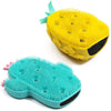 Silicone Shower Loofah Body Scrubber, Pineapple & Cactus (2 Pack)