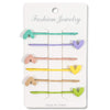 Pastel Hair Pins for Girls, Styling Clips, Bobby Pins, Hearts, Smiley Face, Stars (2 In, 24 Pack)