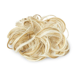 Messy Hair Bun Extension Piece, Synthetic (2 Pack, Blonde with Highlights)