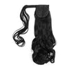 Black Ponytail Hair Extension, Curled Synthetic Extensions (24 Inches)