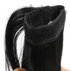 Black Ponytail Hair Extension, Curled Synthetic Extensions (24 Inches)