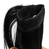 Black Ponytail Extension, Synthetic Hair (24 Inches)