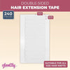 Hair Extension Replacement Tape, Double Sided (12 Sheets, 240 Pieces)