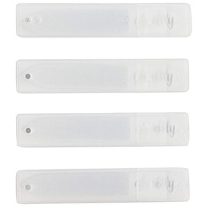Nano Glass Nail File Polished Shiner Buffer Set with Cases (3.5 In, 4 Pack)