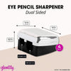 Eye Pencil Sharpener, Dual Sided (4 Metallic Colors, 4 Pack)