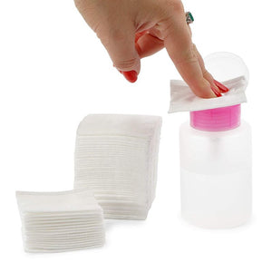 100% Cotton Square Pads for Makeup and Nail Polish Removal, Facial Cleansing (444 Pieces)