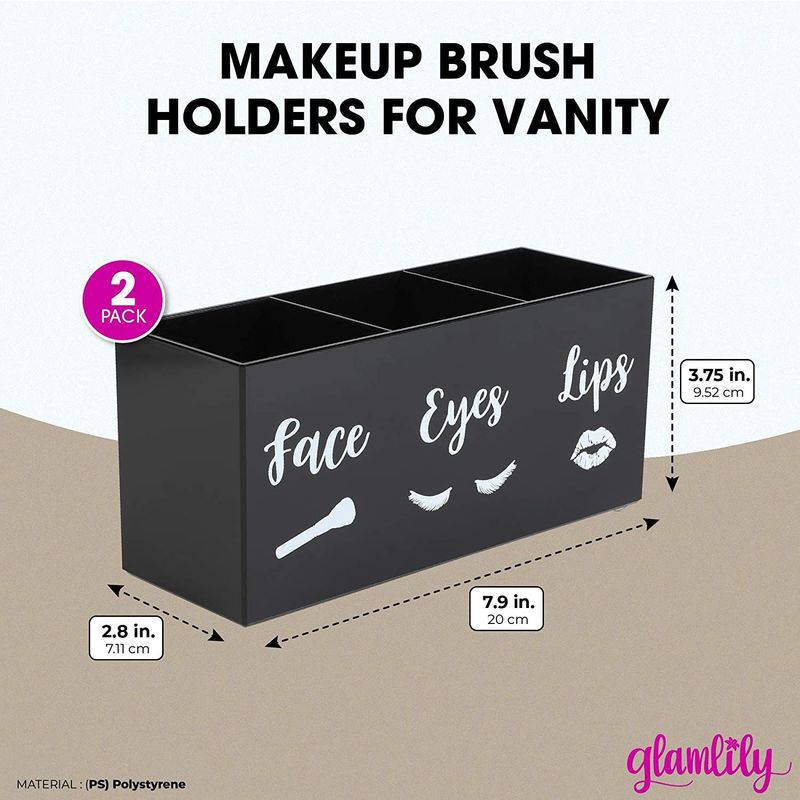 Lips Eyes Face Makeup Brush Holders