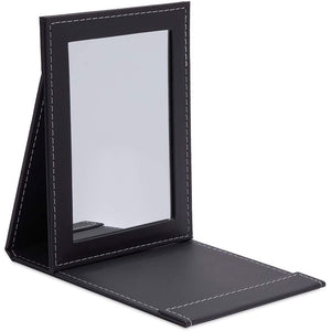 Folding Vanity Mirror with Stand for Makeup (2 Sizes, 2 Pack)