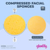 Compressed Face Sponges, for Facial Cleansing, Exfoliating (50 Pack)