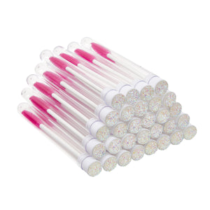 44 Pcs Empty Mascara Tubes with Brush Wands and Funnels for Makeup, Refillable Travel Cosmetic Holder and Spoolies