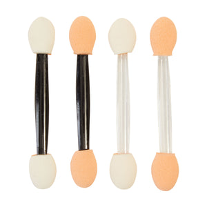 Dual-Tipped Foam Eyeshadow Applicators, Disposable Makeup Applicator Sticks with 2 Storage Cases, 2 Colors (240 Pieces)