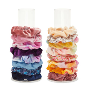 Acrylic Hair Scrunchie Holder Stand, Accessory Organizer Tower for Girls, VSCO Teens (2 Pack)